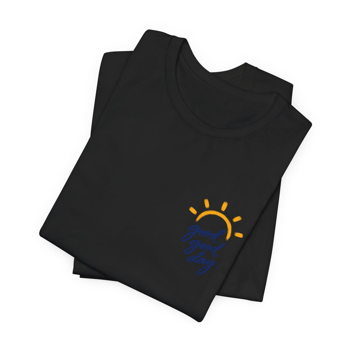 Good Good Day T-Shirt — Minimal Sun Graphic Chest Tee