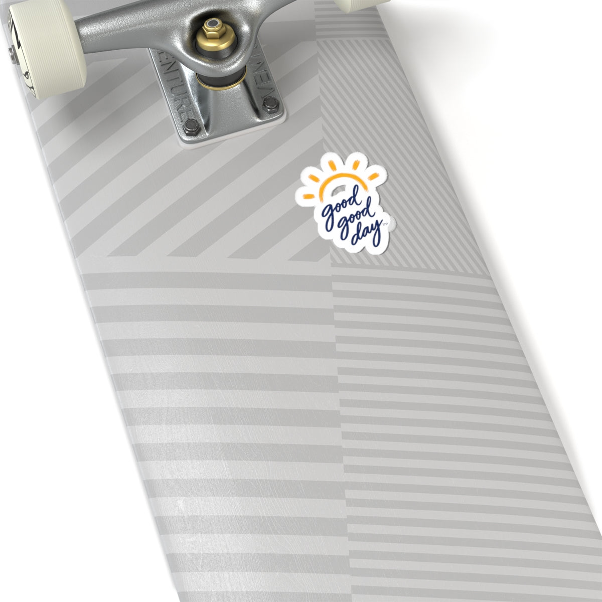 Kiss-Cut Sticker — "Good Good Day" Sun Script Decal
