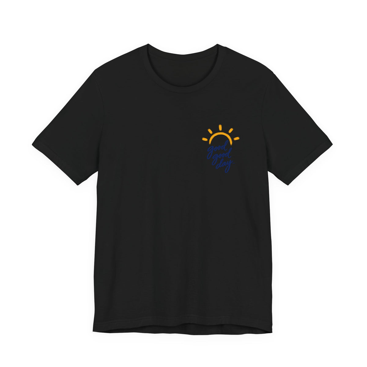 Good Good Day T‑Shirt — Sunny Script Pocket Tee
