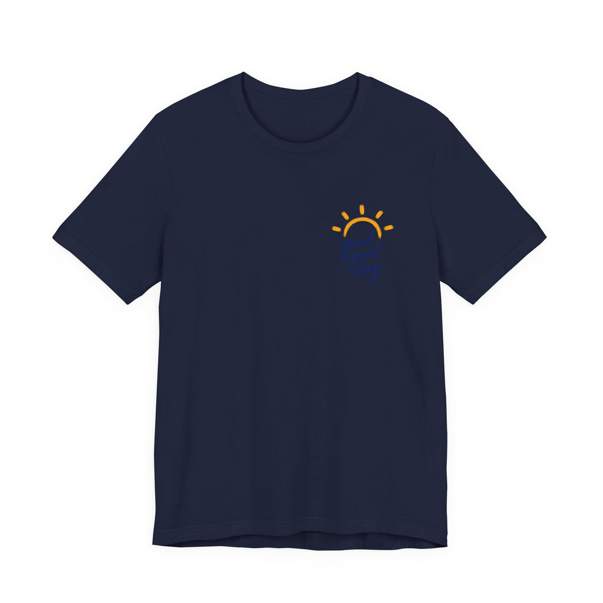 Good Good Day T‑Shirt — Sunny Script Pocket Tee