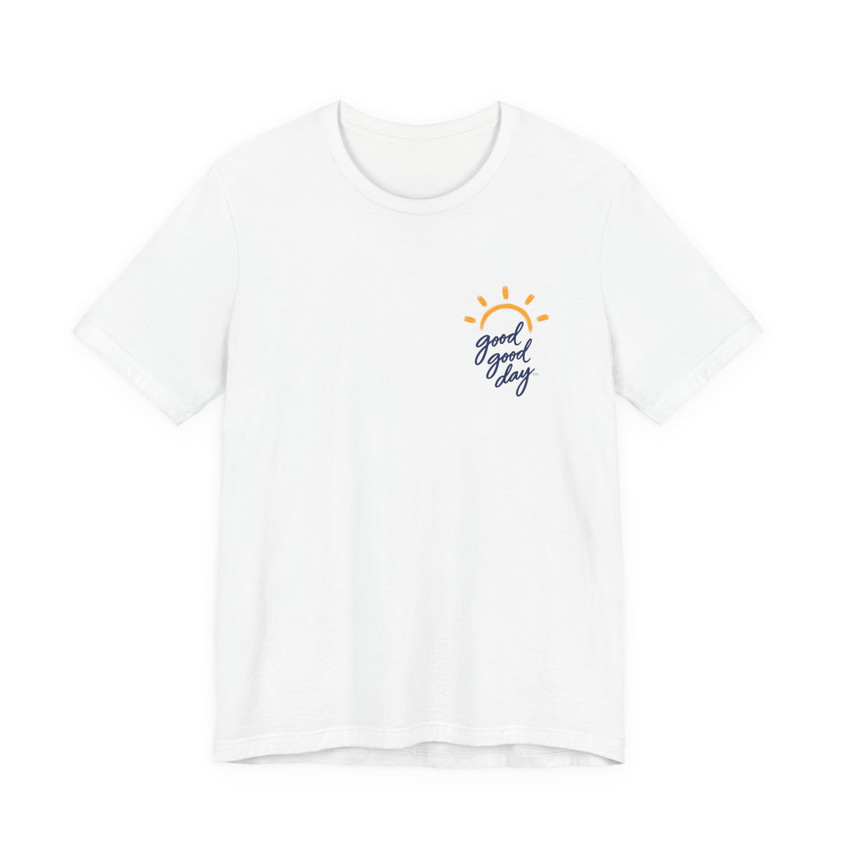 Good Good Day T‑Shirt — Sunny Script Pocket Tee