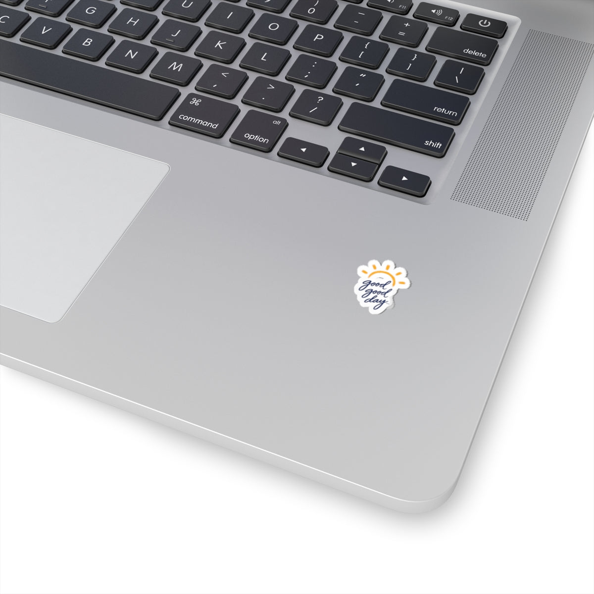 Kiss-Cut Sticker — "Good Good Day" Sun Script Decal