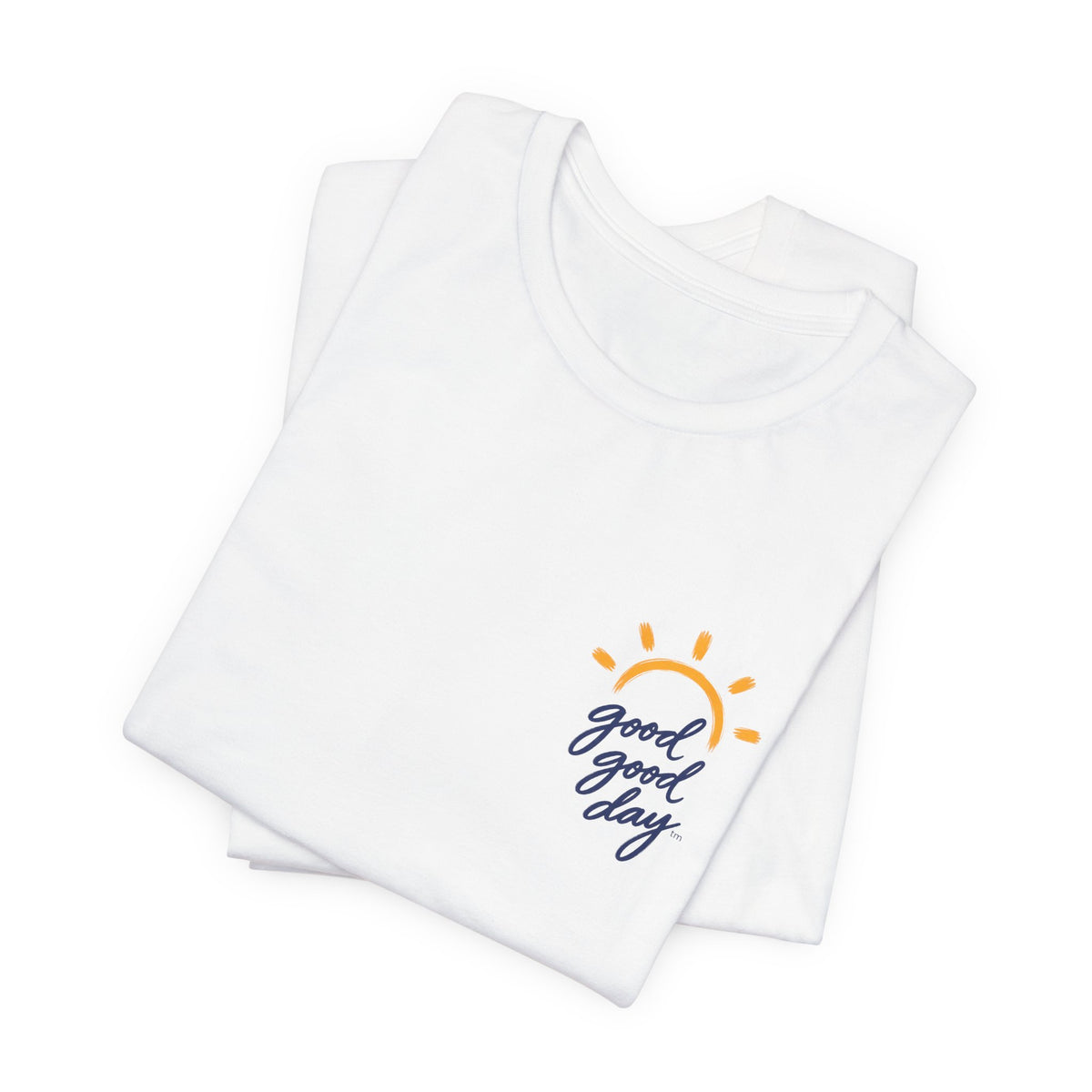 Good Good Day T-Shirt — Minimal Sun Graphic Chest Tee
