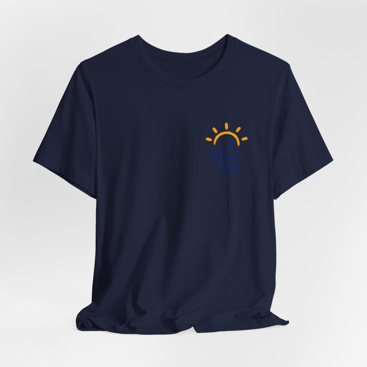 Good Good Day T‑Shirt — Sunny Script Pocket Tee
