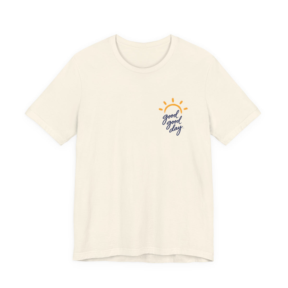 Good Good Day T‑Shirt — Sunny Script Pocket Tee